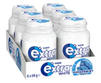 6 x Extra White Sugarfree Gum Peppermint 64g