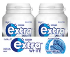 6 x Extra White Sugarfree Gum Peppermint 64g