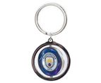 Manchester City FC UCL Crest Spinner Keyring (Blue/White/Silver) - TA12055