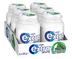 6 x Extra White Sugarfree Gum Spearmint 64g