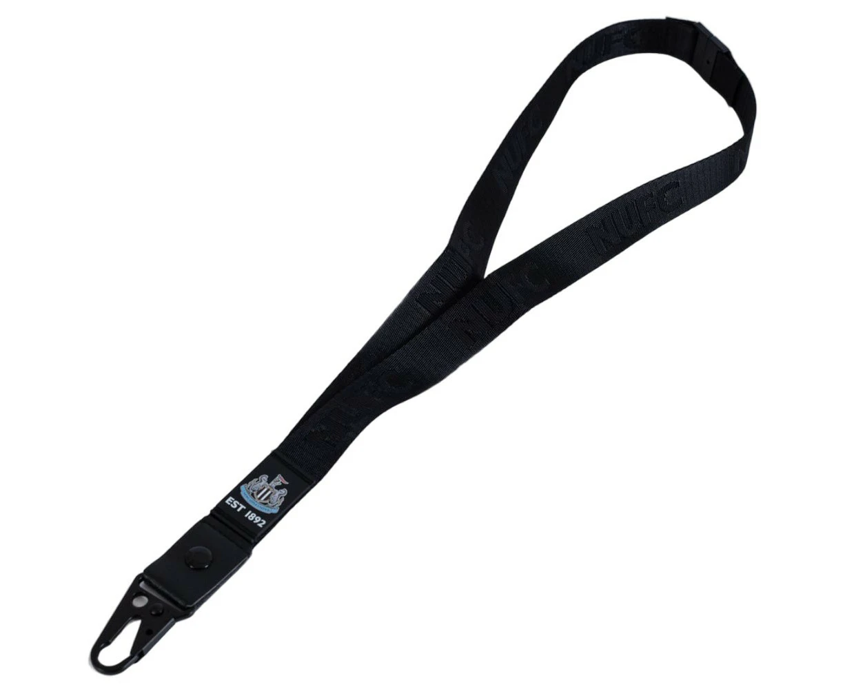 Newcastle United FC Deluxe Lanyard (Black/White/Blue) - TA12263