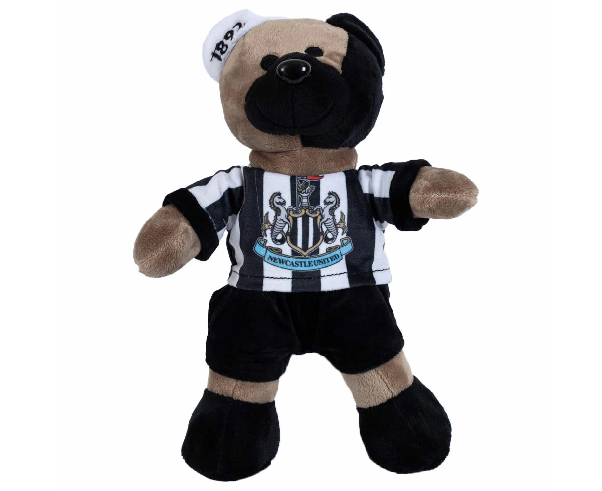 Newcastle United FC Super Fan Bear Plush Toy (Black/White/Blue) - TA12309