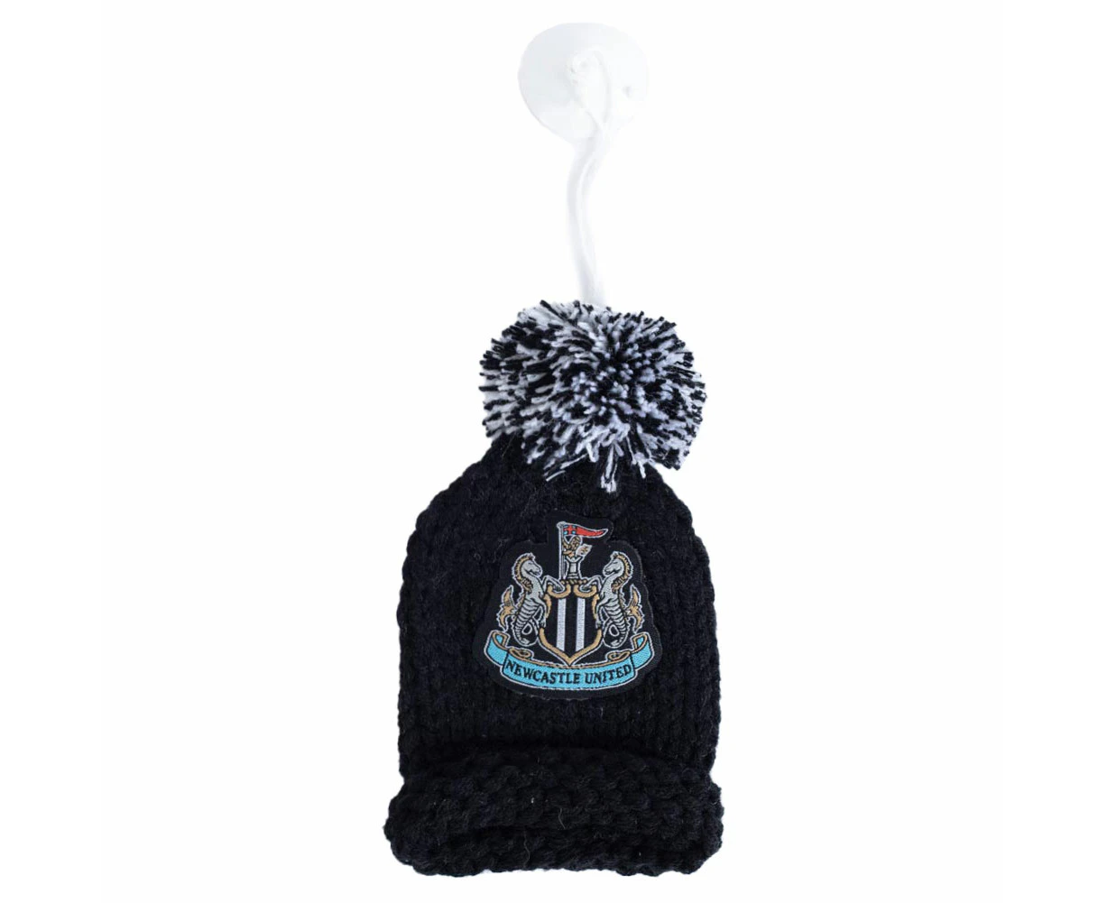 Newcastle United FC Bobble Hat Car Hanger (Black) - TA12164