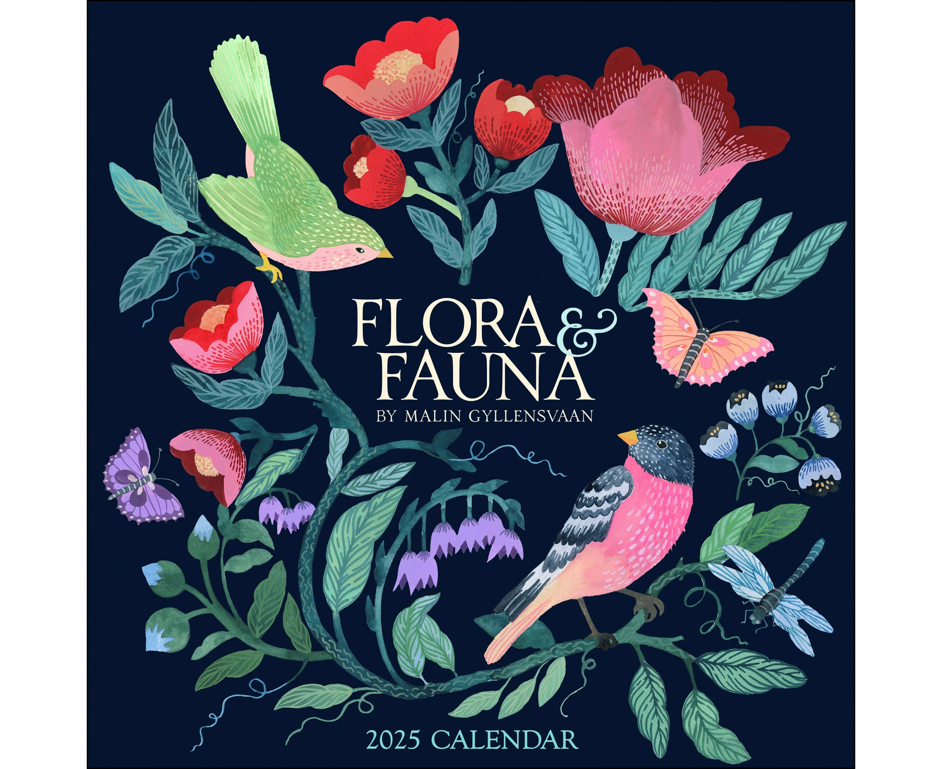 2025 Flora & Fauna By Malin Gyllensvaan - Square Wall Calendar