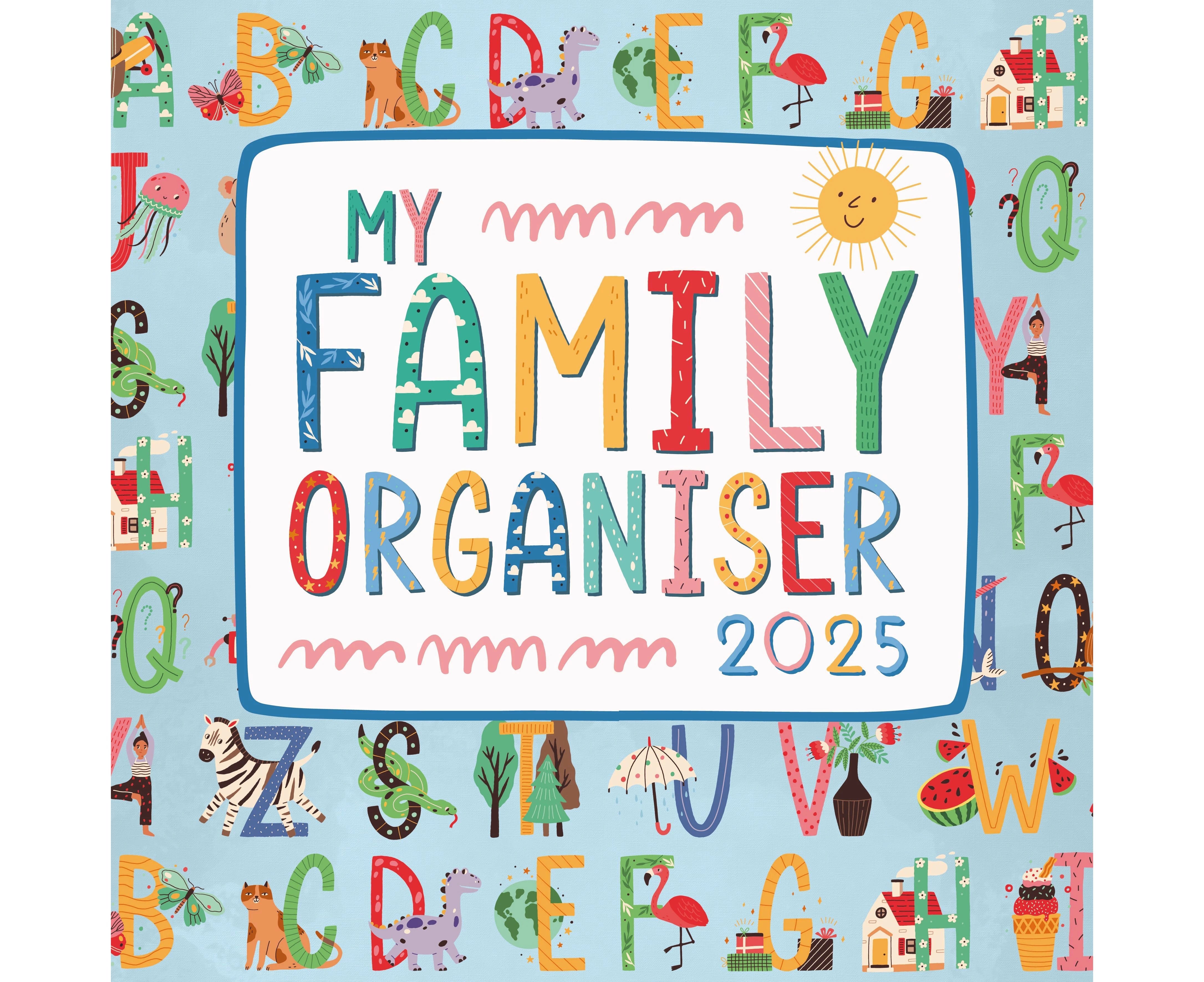 2025 My Family Organiser - Square Wall Calendar