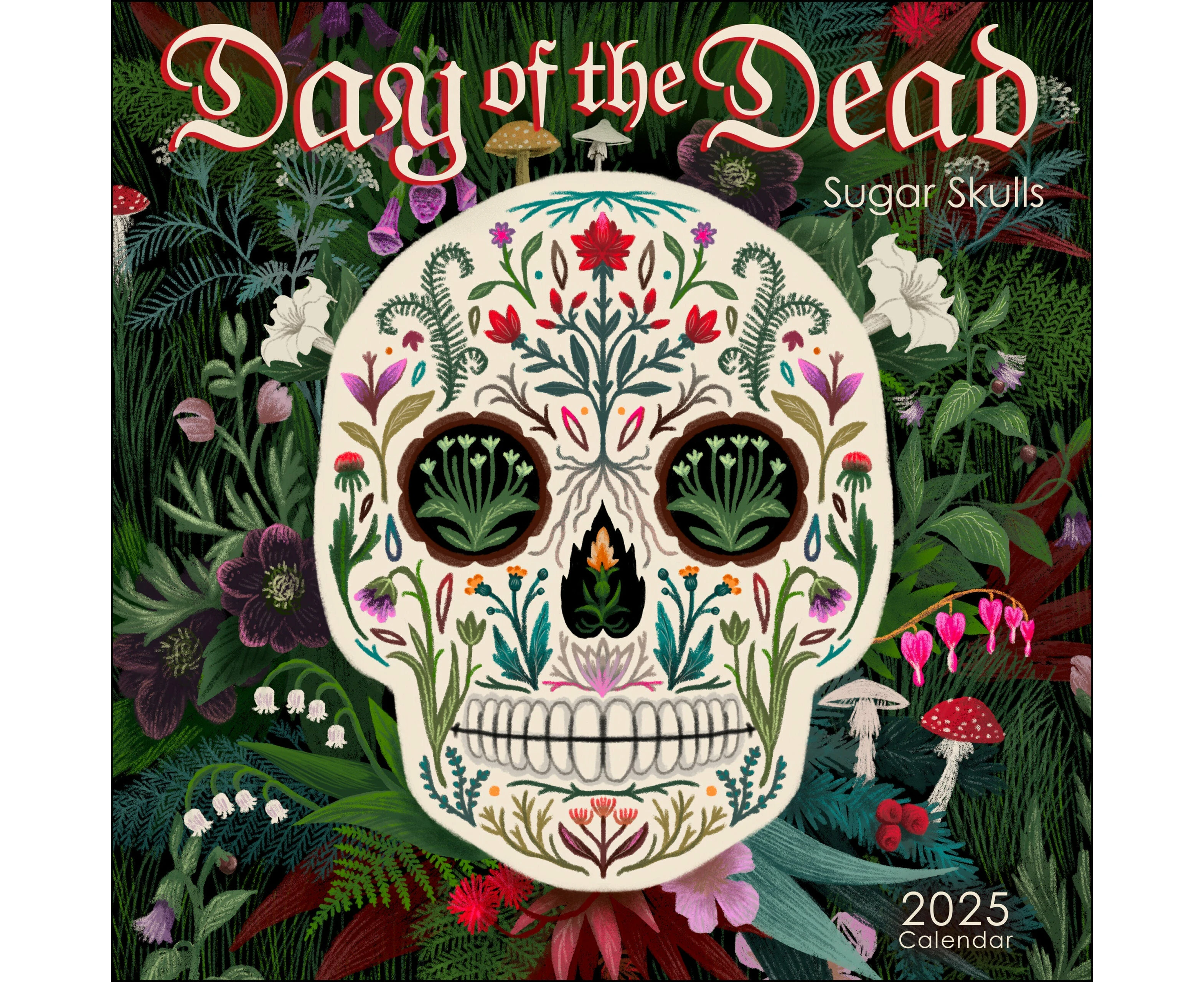 2025 Day of the Dead - Sugar Skulls - Square Wall Calendar