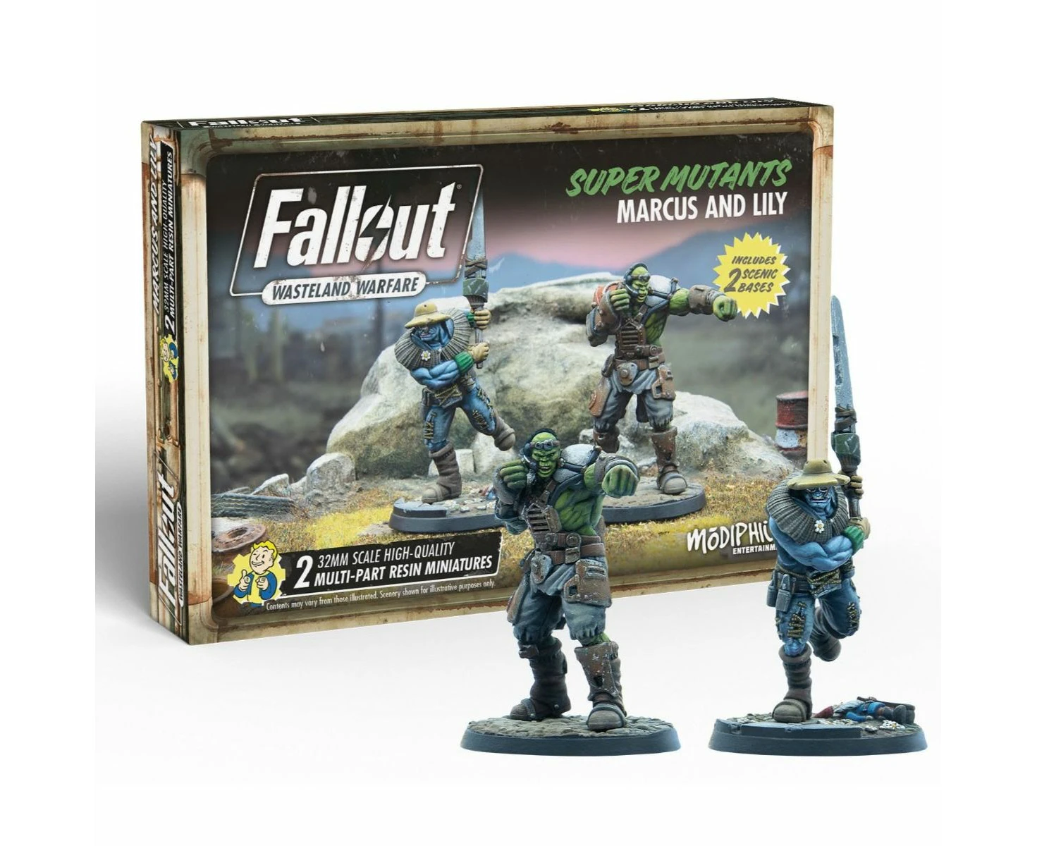 Fallout Wasteland Warfare Super Mutants Marcus And Lily