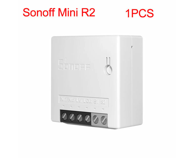 Sonoff Mini R2 Wifi Smart Switch 2 Way Modules Ewelink App Diy Work With Alexa Sonoff Mini R2 1PC