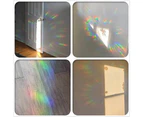 6pcs Dazzling rainbow prism electrostatic glass stick 3D laser glue free bird protection anti-collision film