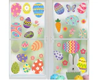 Easter Decorations Window Clings Decals Decor, Easter Eggs Party Gifts, for Kids School Home Office, about 140pcs