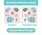 Easter Decorations Window Clings Decals Decor, Easter Eggs Party Gifts, for Kids School Home Office, about 140pcs