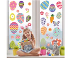 Easter Decorations Window Clings Decals Decor, Easter Eggs Party Gifts, for Kids School Home Office, about 140pcs