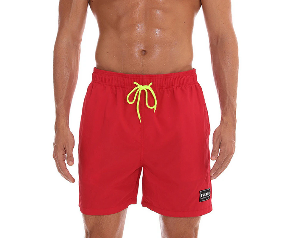 Men Plain Swimwear Swimming Shorts Board Trunk Bermuda Beach Surfing