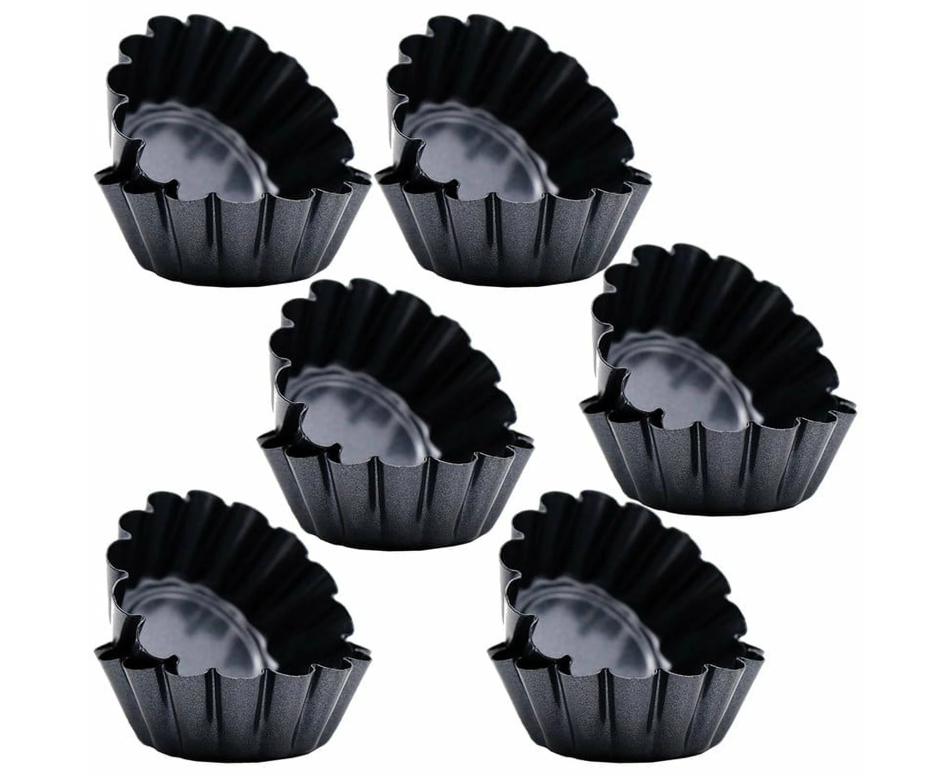 12 Pack Egg Tart Mold for Cupcakes Muffins Cookies Pies