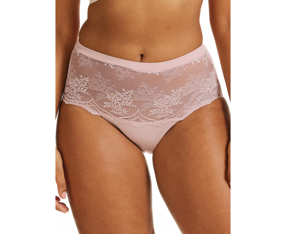 Kayser Recycled Microfibre & Recycled Lace Full Brief - Blush