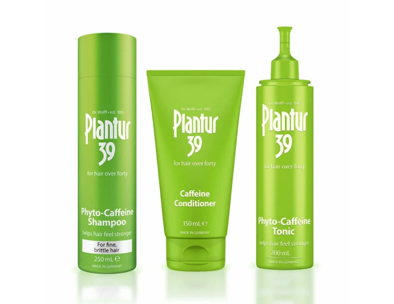 Plantur 39 Care-free Package for Fine Brittle Hair - Adds Volume & Strengthens Thin Hair