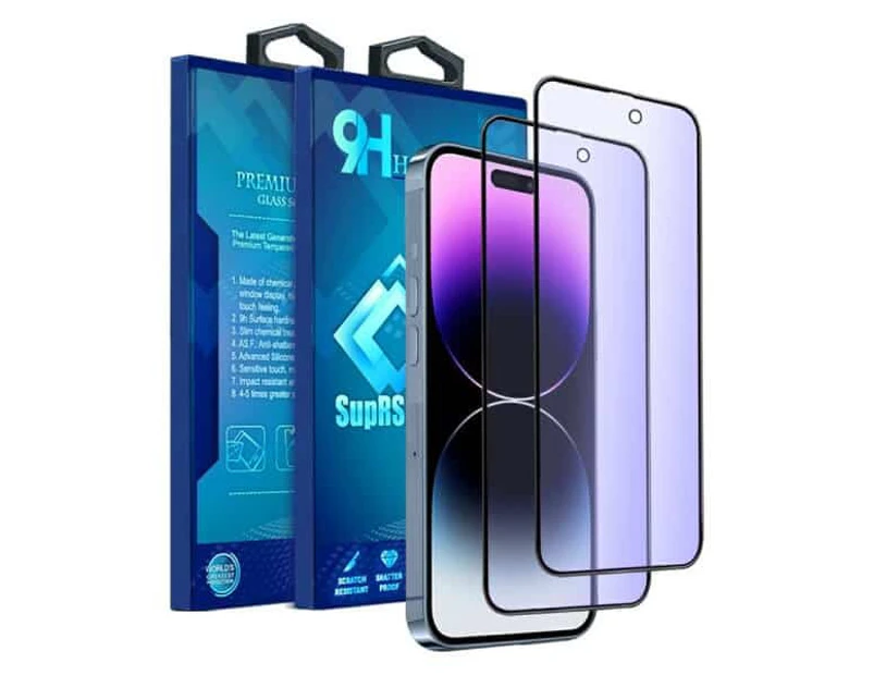 2X Matt Privacy For Apple iPhone 14 Tempered Glass Screen Protector Film