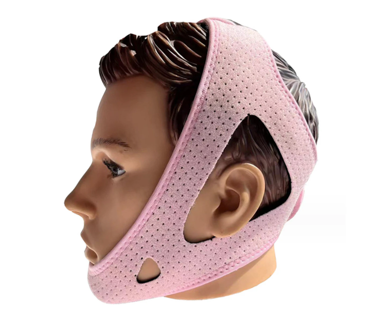 Chin Strap for Cpap Users, Cpap Chin Strap, Anti Snoring Chin Strap, Chin Strap for Snoring,  Extension Strap(Pink)