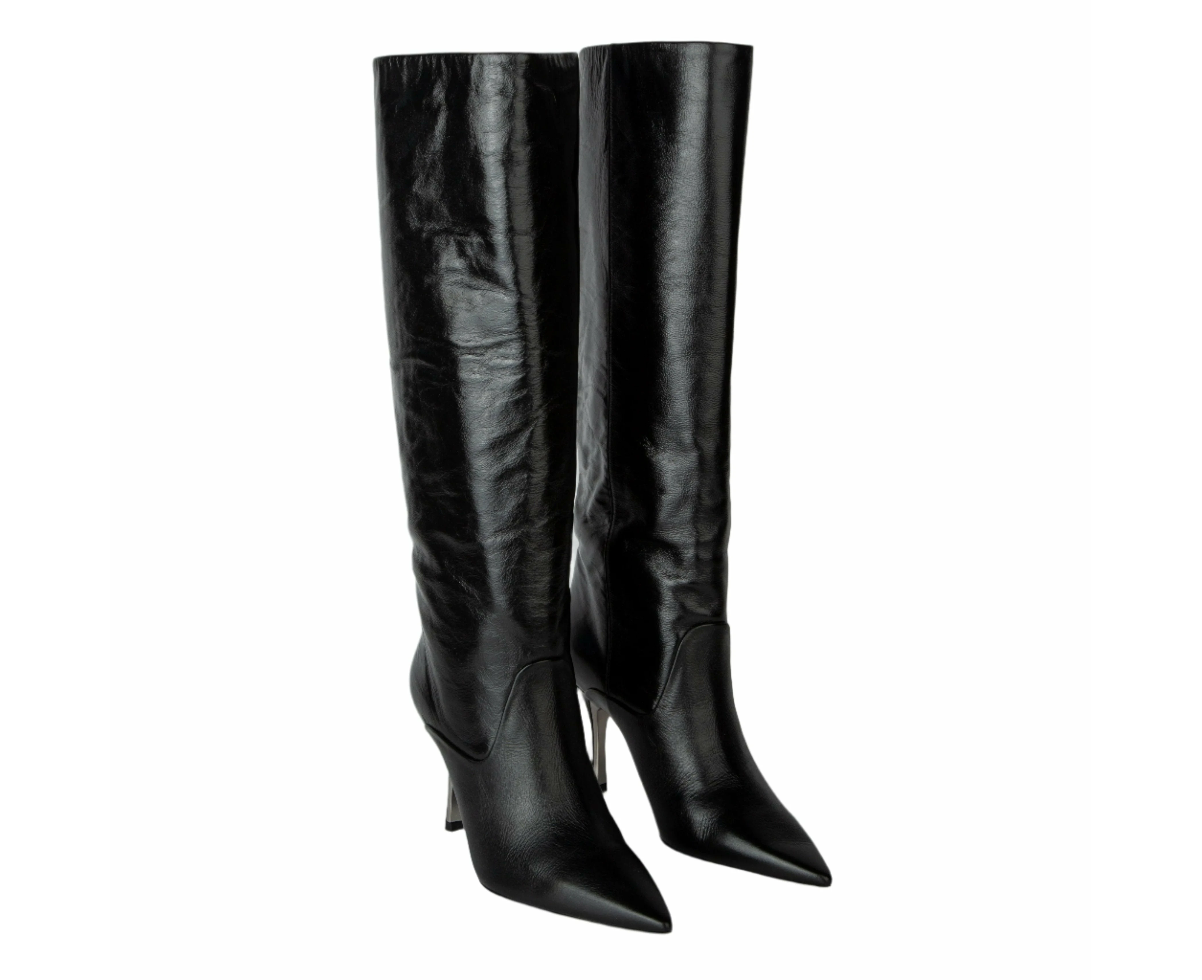 Furla Women's Code Vernice High Boots - Black