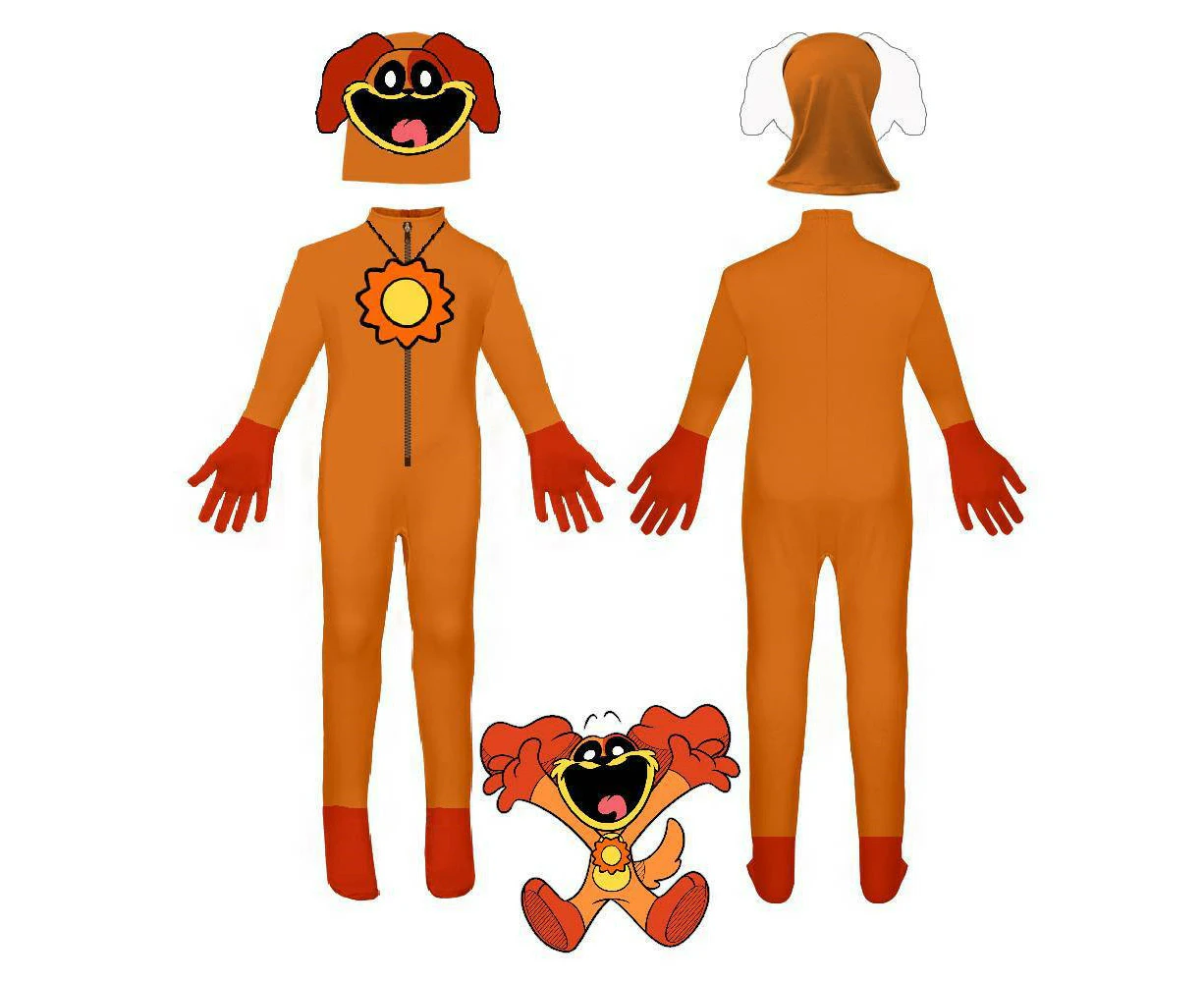 Smiling Critters Cosplay Costume Kids Boys Girls Jumpsuit Bodysuit Halloween Carnival Party