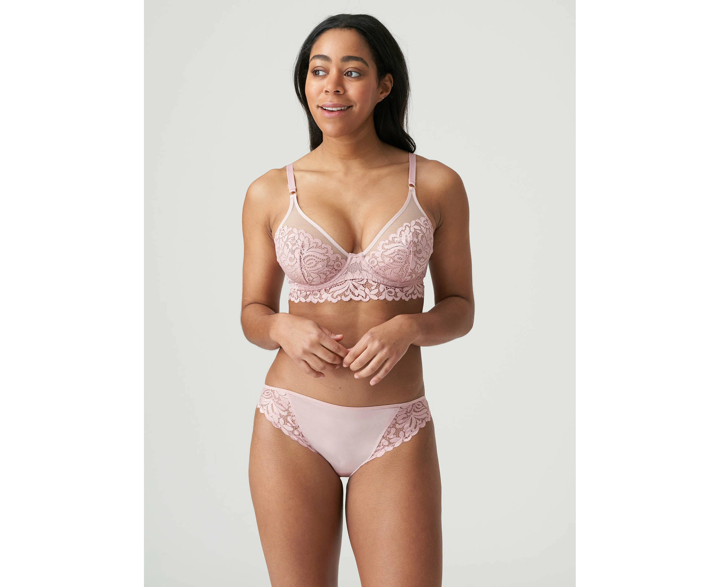 Marie Jo: Elis Plunge Longline Bra  Vintage Pink