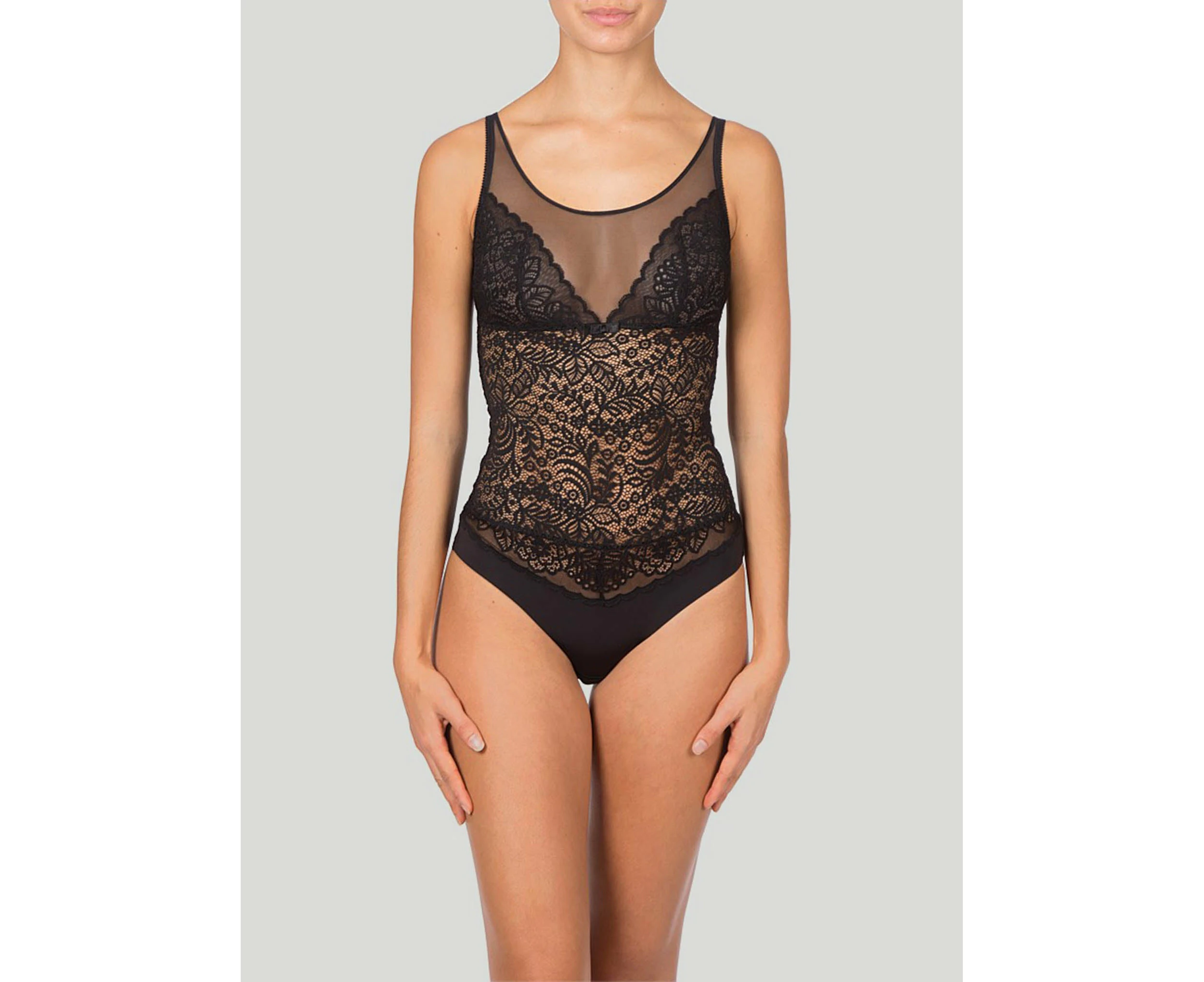 Triumph: Amourette Spotlight Bodysuit 01  Black