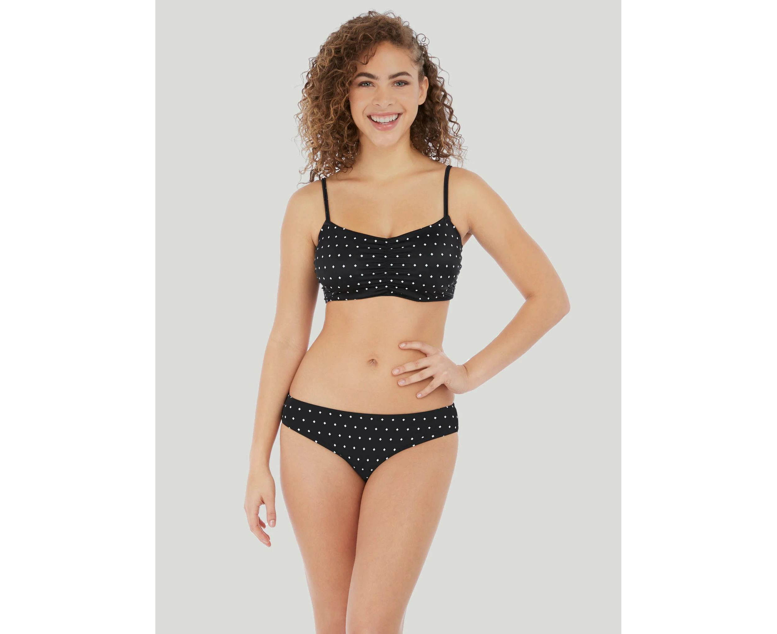 Freya Swimwear: Jewel Cove Bralette Bikini Top  Black Diamond