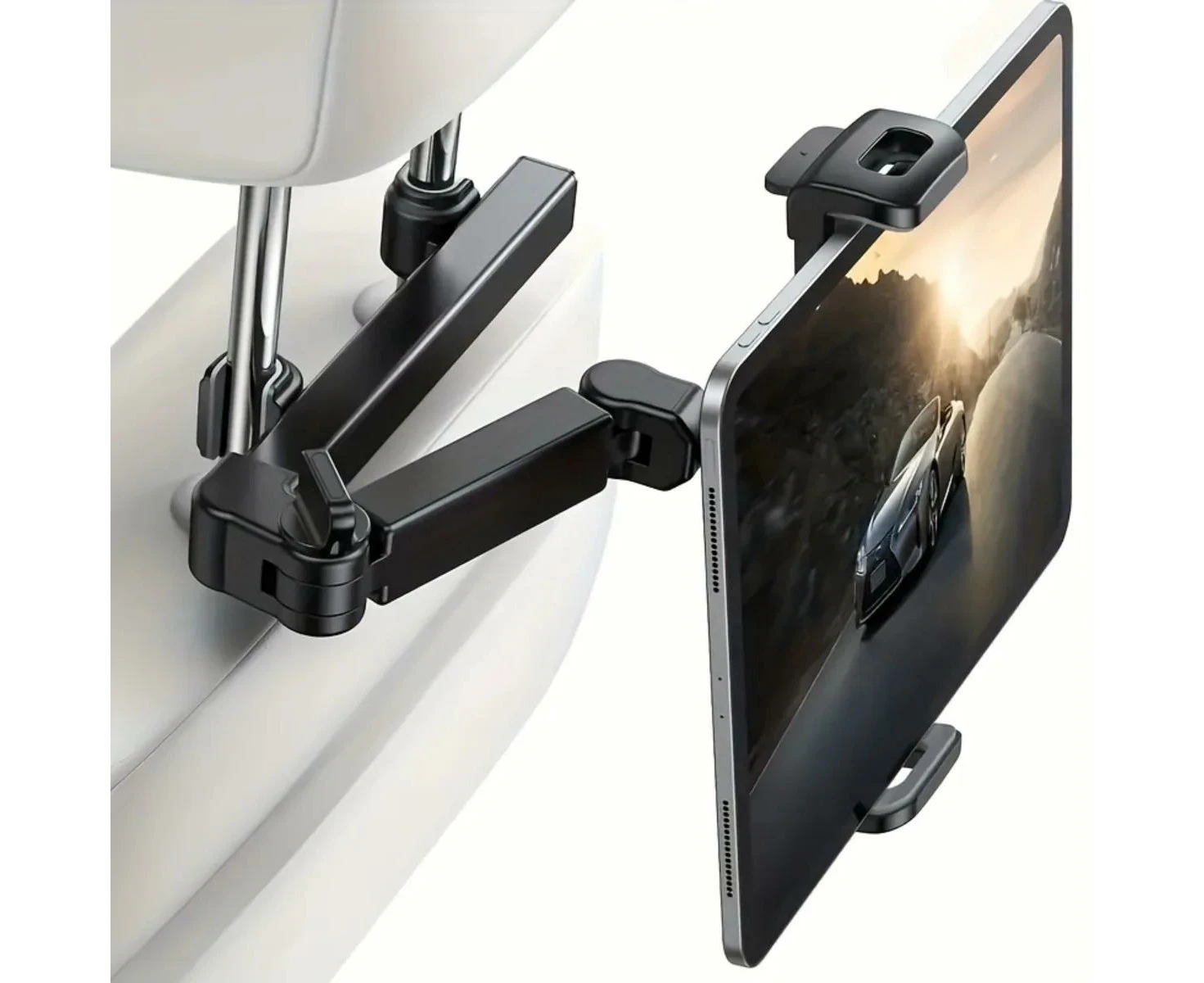 Car mounted rear pillow bracket, tablet computer clip, car rear seat, mobile phone extension and contraction bracket