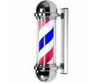 Barber pole Silver (Width: 19cm) - 95cm x 19cm