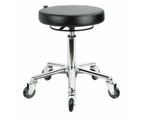 Salon Black Stitching Round Chair