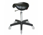 Salon Black Stitching Staff Horse Chair