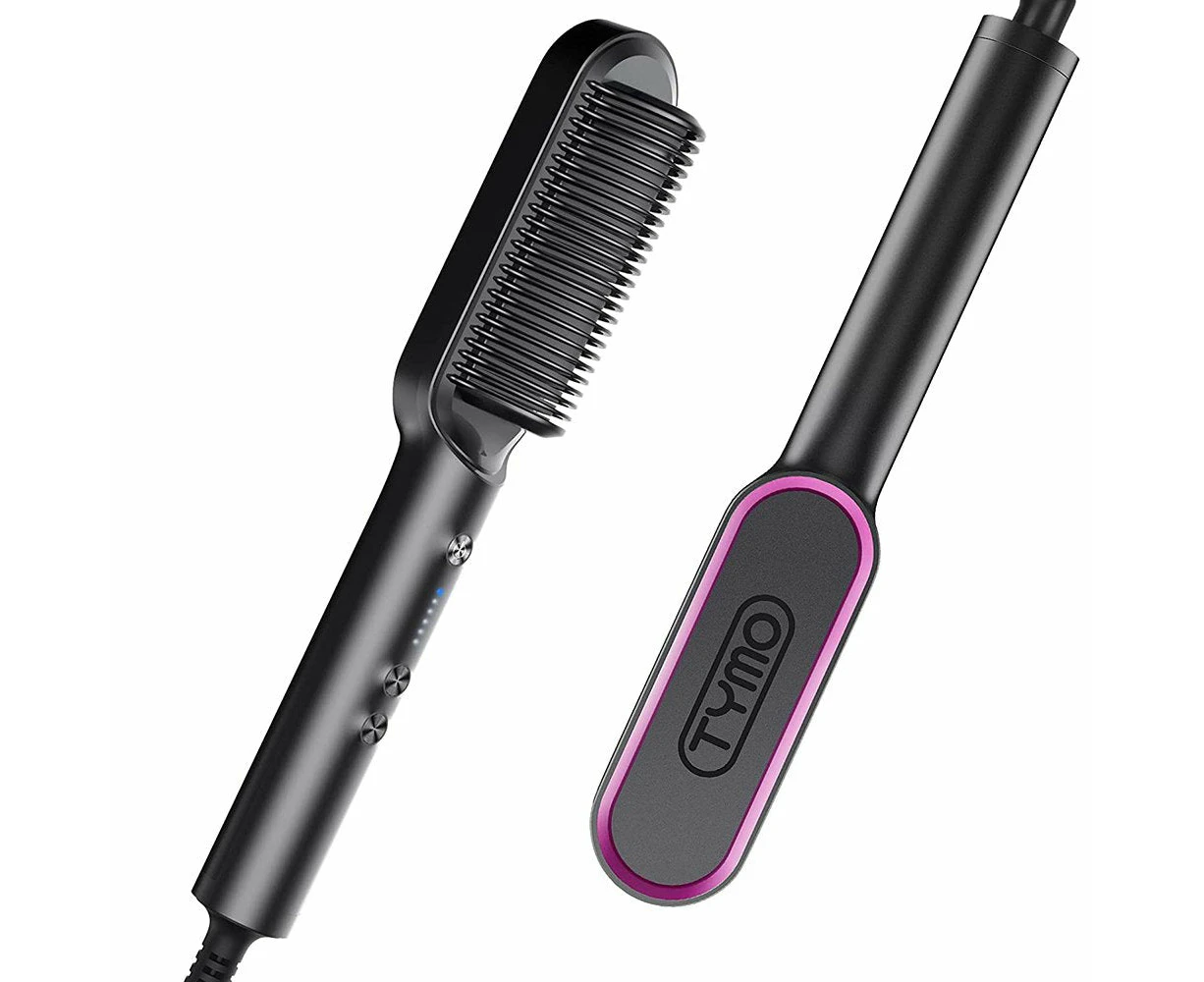 TYMO Hair Straightener Brush Straightening Comb and Iron 20s Fast Heating 5 Temp AU VERSION