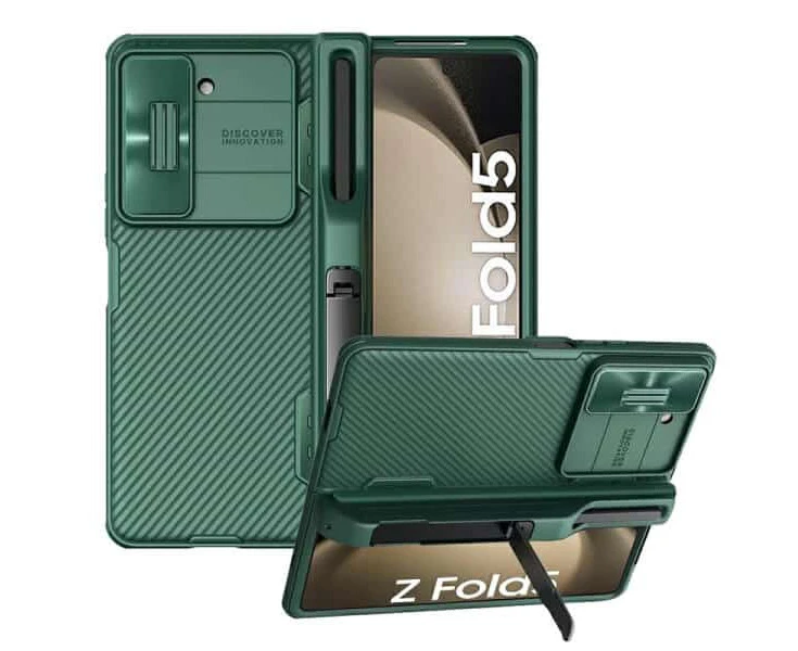 Nillkin For Samsung Galaxy Z Fold 6 5G Case, CamShield Series Slim Stylish Protective Case with Slide Camera Cover (Green)