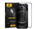 [1 PACK] For Apple iPhone 12 Pro Max Screen Protector Full Coverage Tempered Glass Screen Protector Guard (Black)