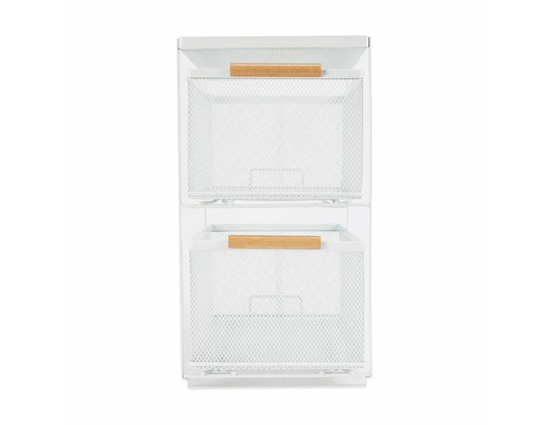 Mesh Organiser, 2 Drawer - Anko