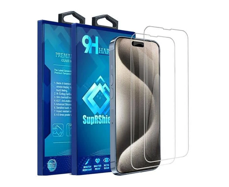 [2 PACK] For Apple iPhone 16 Pro Max Screen Protector Tempered Glass Screen Protector Guard