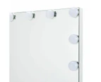 Rectangle Hollywood Mirror, White