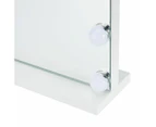 Rectangle Hollywood Mirror, White