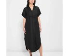 Target Maternity Linen Blend Shirt Dress