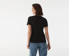 Tommy Hilfiger Women's New Favourite Core Crewneck Tee / T-Shirt / Tshirt - Dark Sable