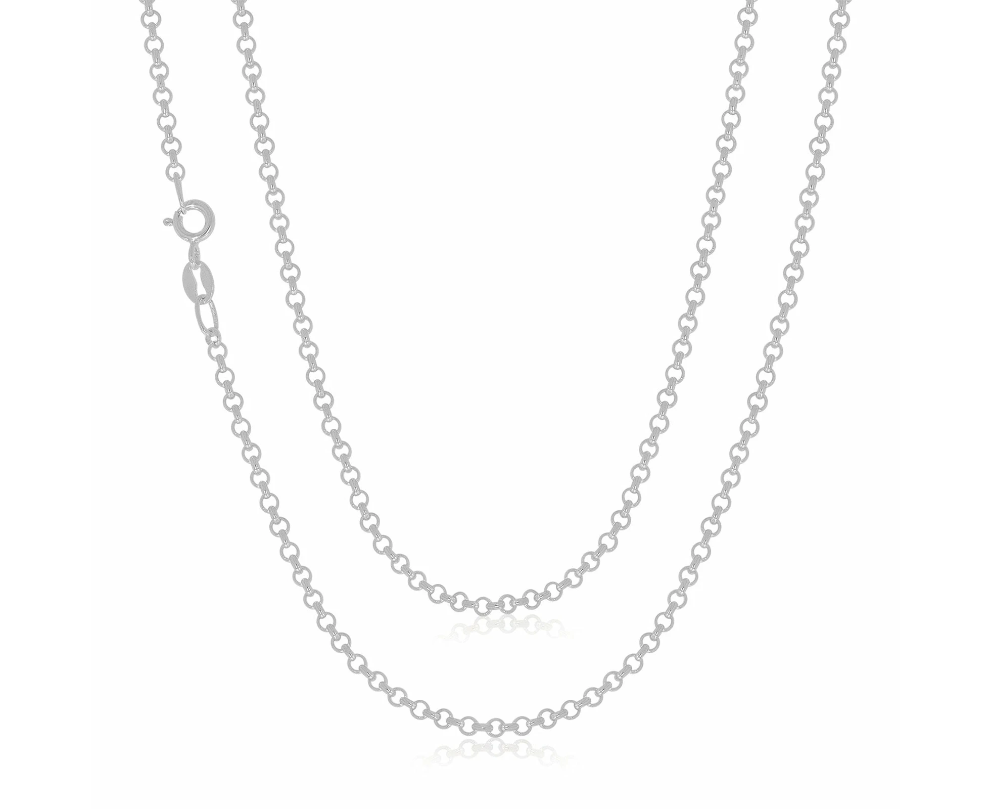 Sterling Silver 55cm Belcher Chain