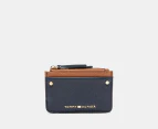 Tommy Hilfiger Sydney II Zip Card Case - Tommy Navy/Cognac