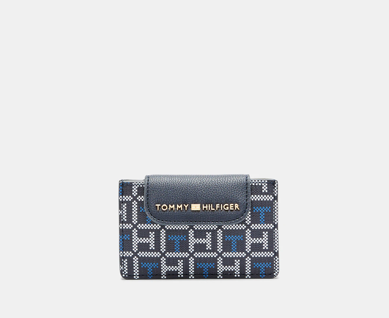 Tommy Hilfiger Gabriella II Triple Compartment Wallet - Navy/White