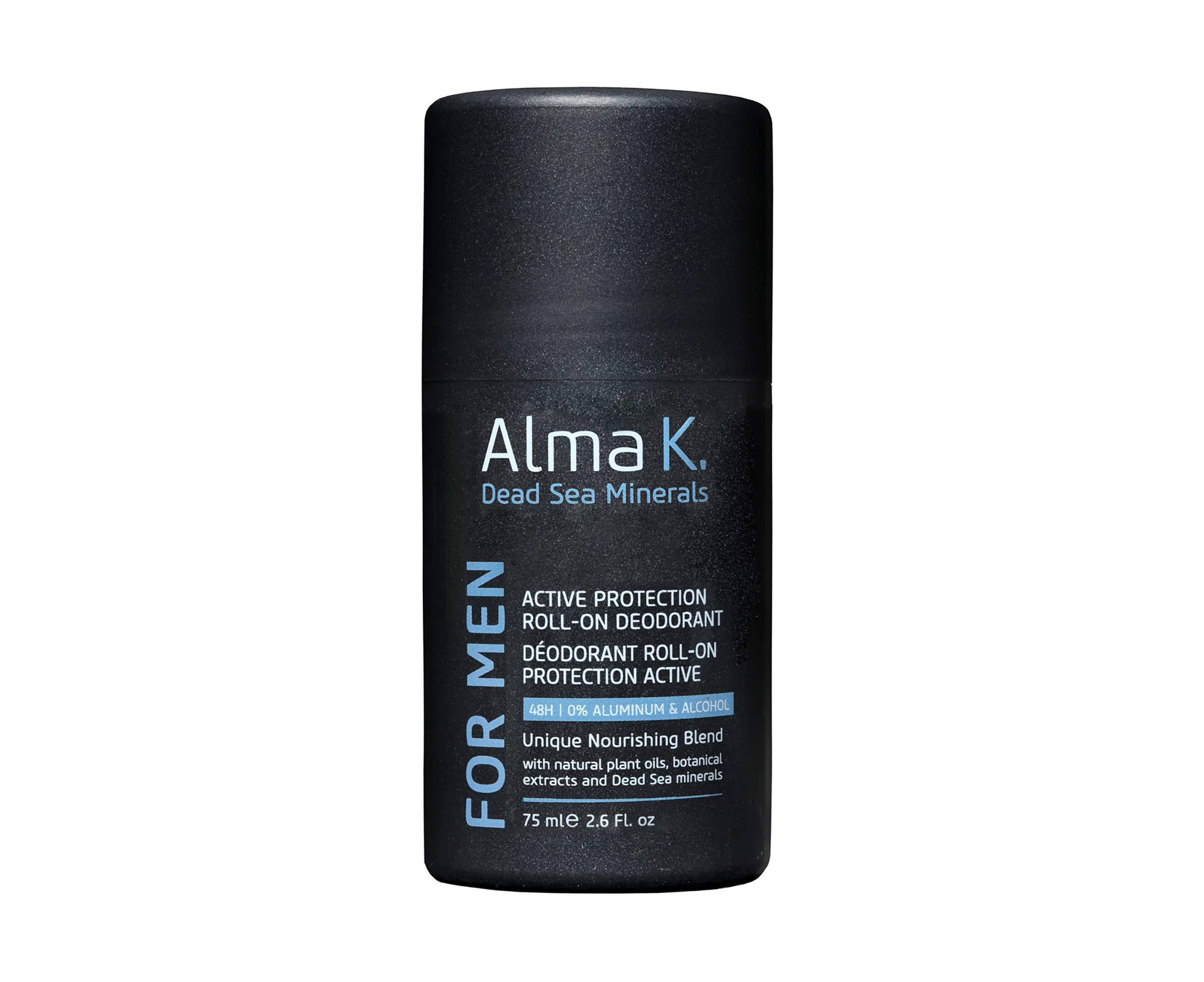 Active Protection Roll On Deodorant by Alma K for Men - 2.6 oz Deodorant Roll-On