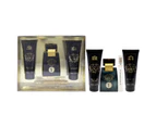 Gold by New Brand for Men - 3 Pc Gift Set 3.3oz EDT Spray, 0.5oz EDT Spray, 4.3oz Shower Gel, 4.3oz After Shave