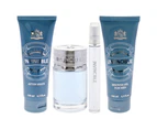 Invincible by New Brand for Men - 4 Pc Gift Set 3.3oz EDT Spray, 0.5oz EDT Spray, 4.3oz After Shave, 4.3oz Shower Gel