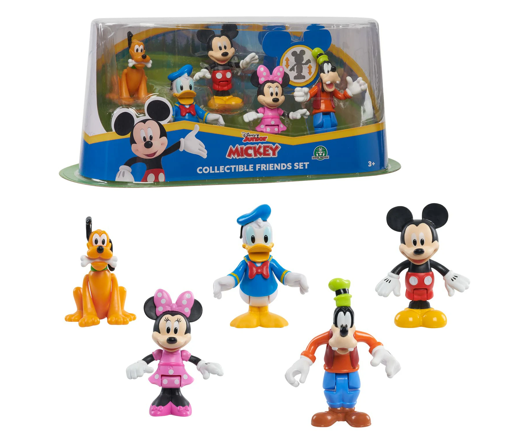 Disney Mickey Mouse Set of 5 Articulated Figures, 5 Characters to Collect, Toy for Children from 3 Years, Giochi Preziosi, MCC08