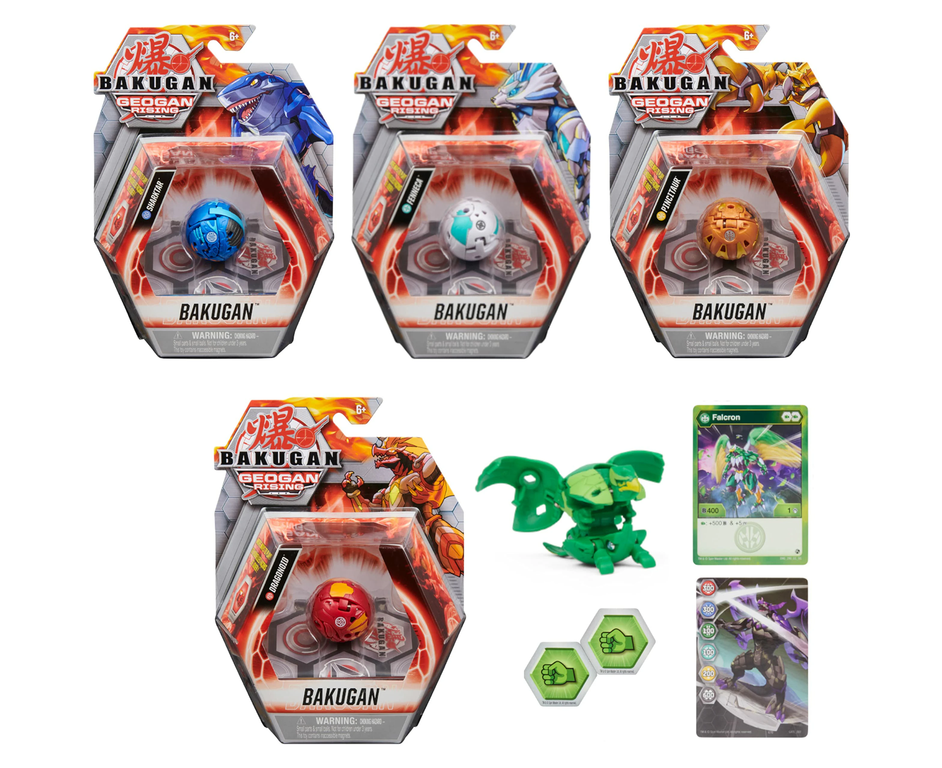 BAKUGAN Geogan Rising Core Collectible Action Figure (Styles Vary, One Included in Pack)