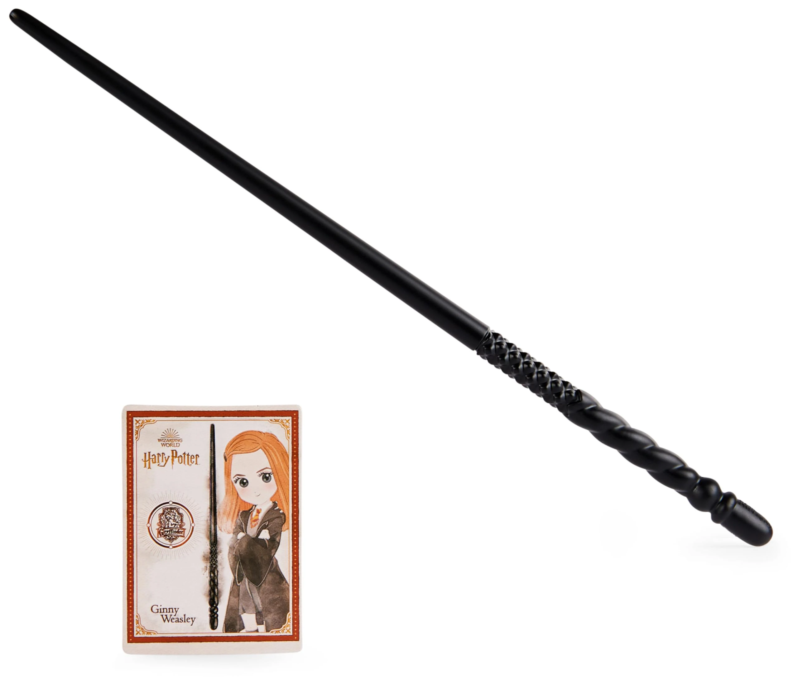 Official Wizarding World, Authentic 12-Inch Spellbinding Ginny Weasley Wand with Collectible Spell Card Kids’ Harry Potter Fancy Dress Role Play Toys for A