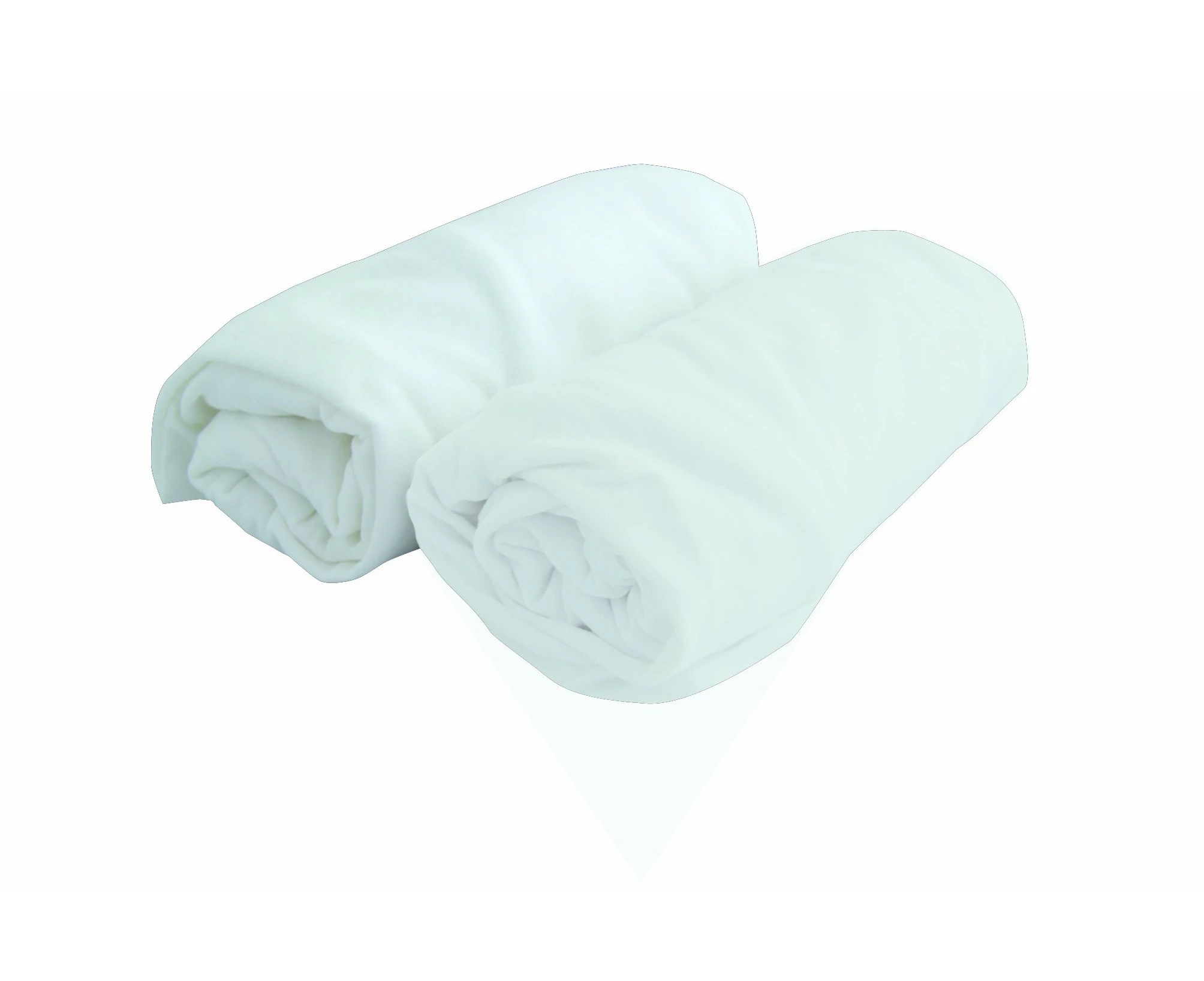 Poyetmotte 2 Piece Fitted Sheets, 120 cm, White, One Size